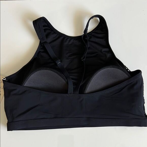 Free Sport by Gottex Supernova High Neck Swim Bra Top Black - Picture 3 of 8